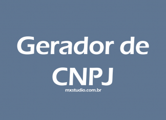 Gerador de CNPJ