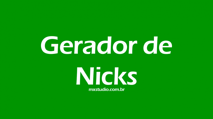 Gerador de nicks